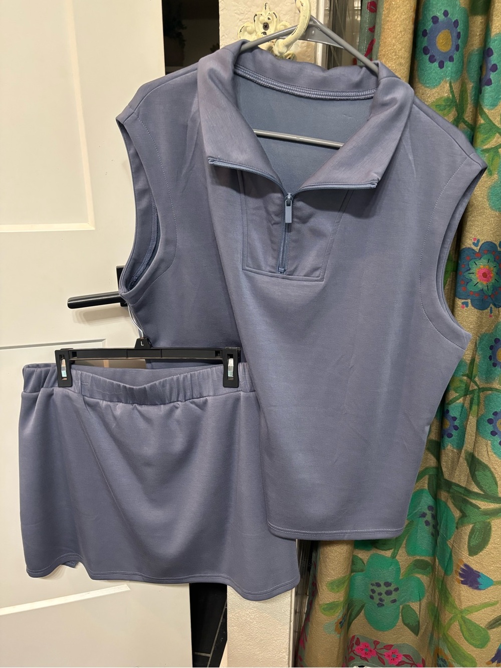 Amazon Women's Lavender Blue Active Skort Set